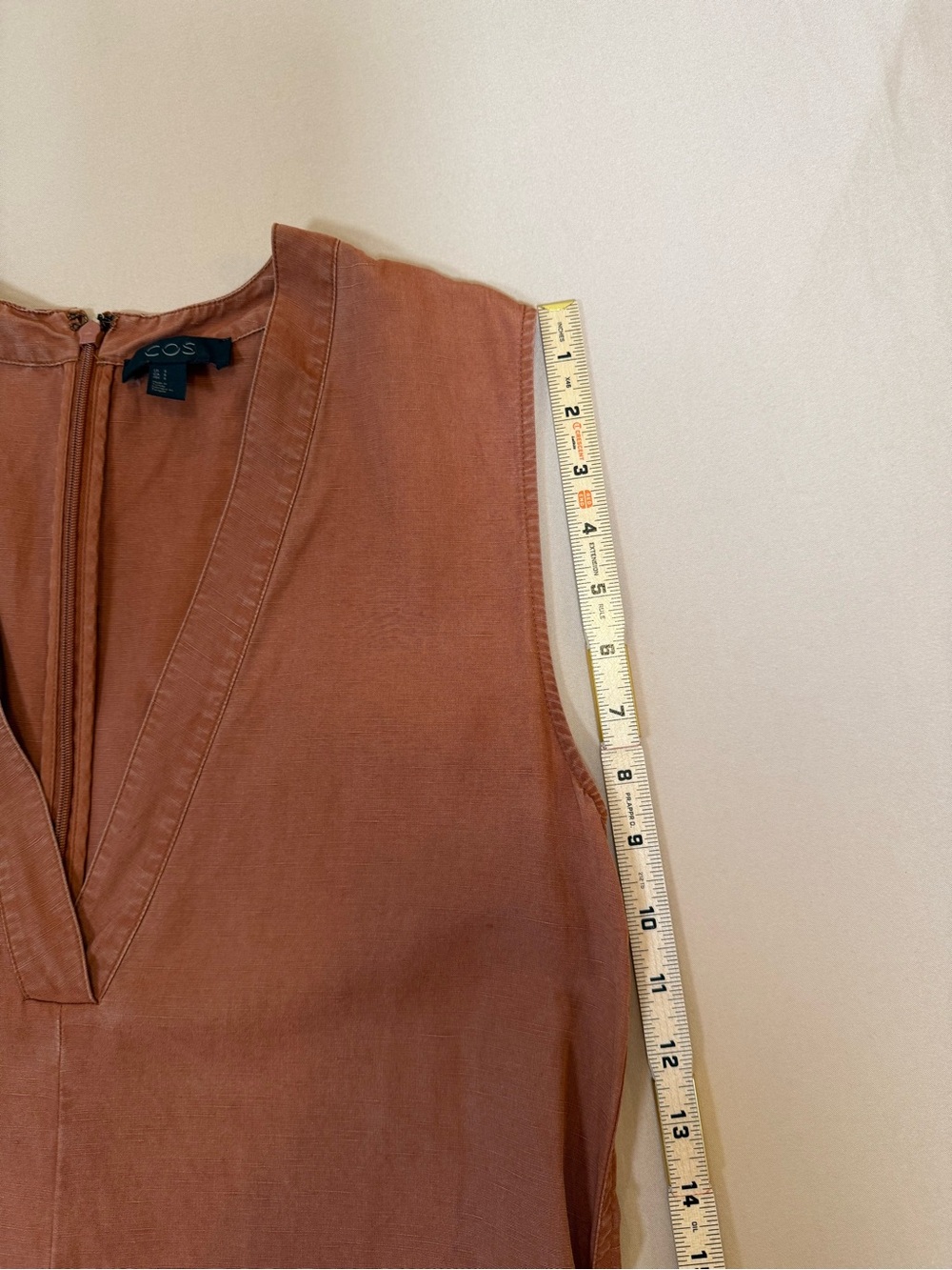 COS Rust-Brown Wide-Leg Utility Jumpsuit - Picture 12 of 16